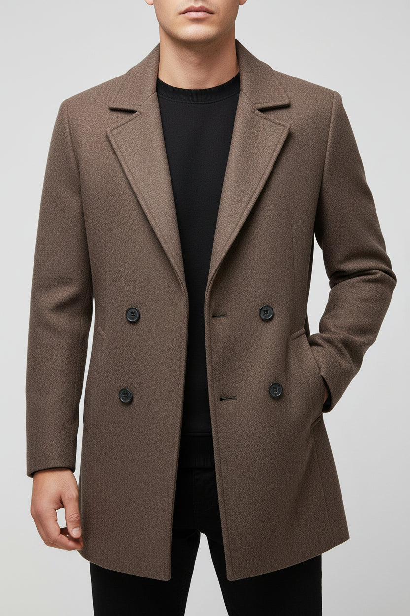 Men's Coat Fashion Cotton Padded Business Non-ironing
