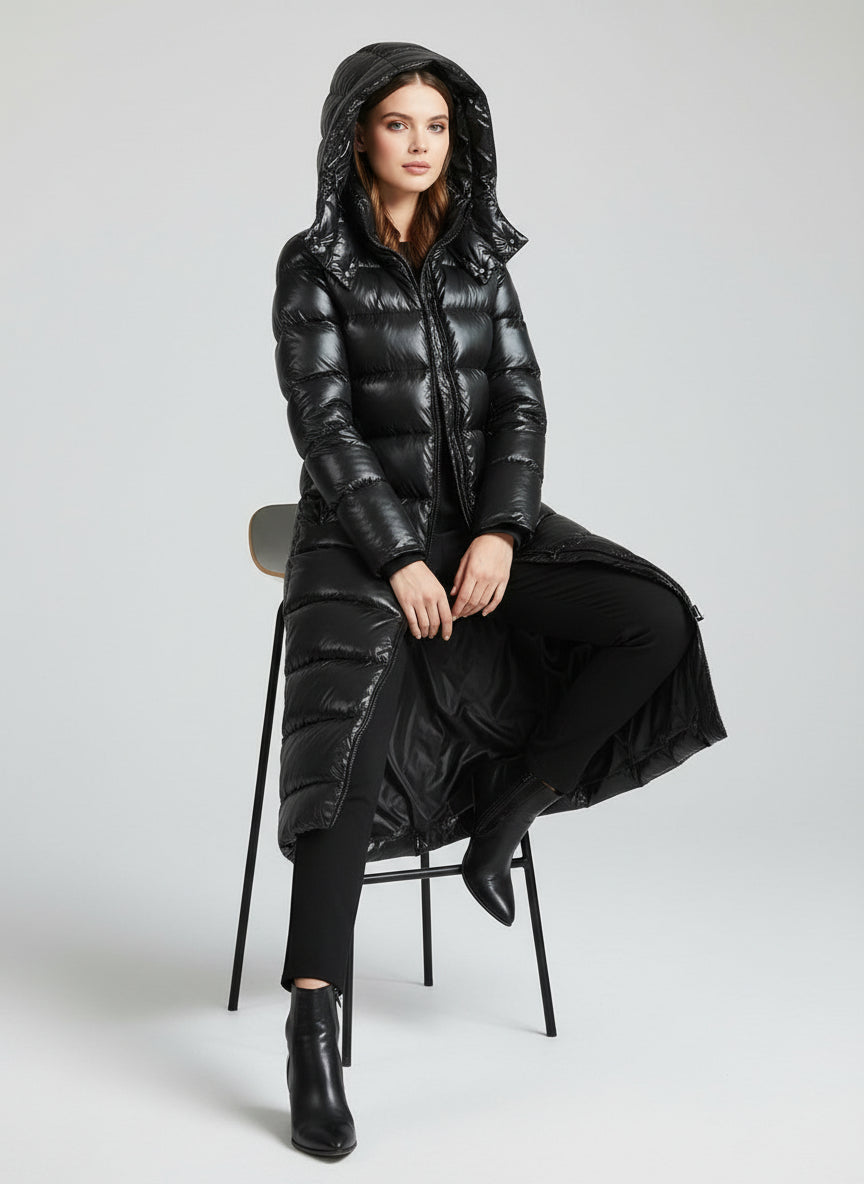 Cocoon-style White Duck Down Insulated Coat