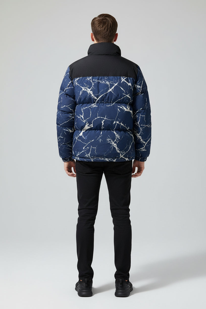 Cold-proof Stand Collar Winter Cotton Coat For Men