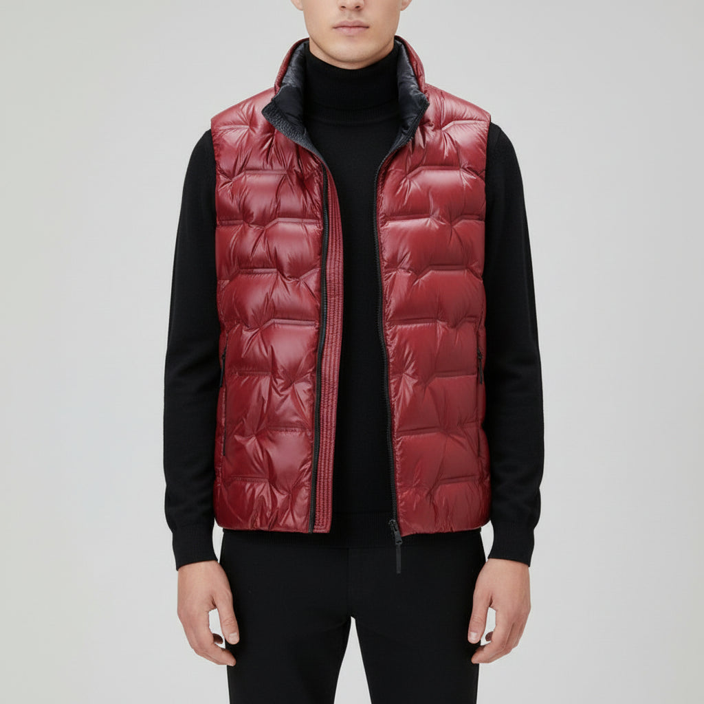 Men's Warm Sleeveless Down Vest For Young People