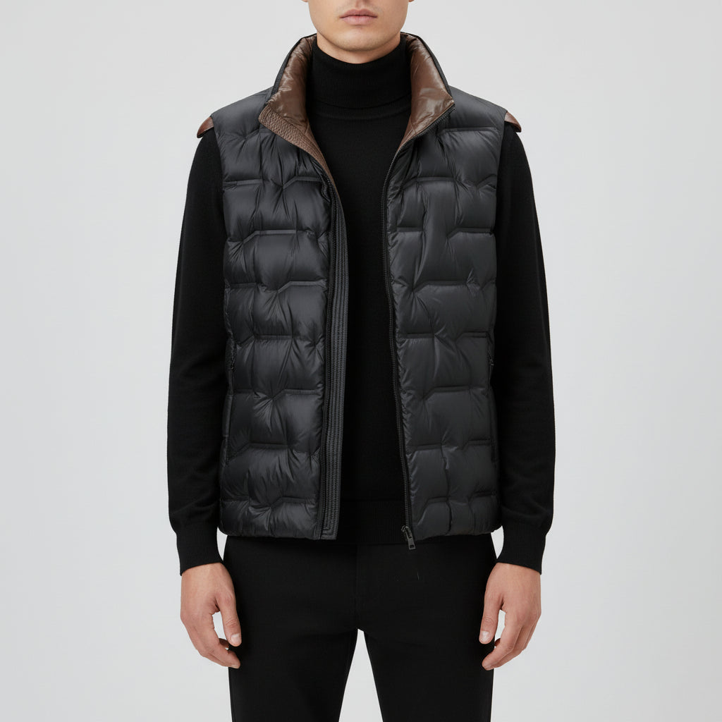 Men's Warm Sleeveless Down Vest For Young People