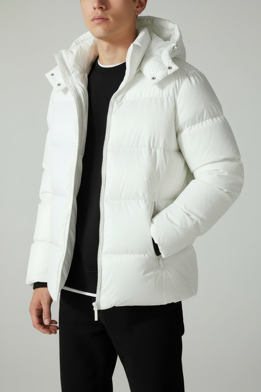 Solid Color American Loose Cotton Jacket With Hood