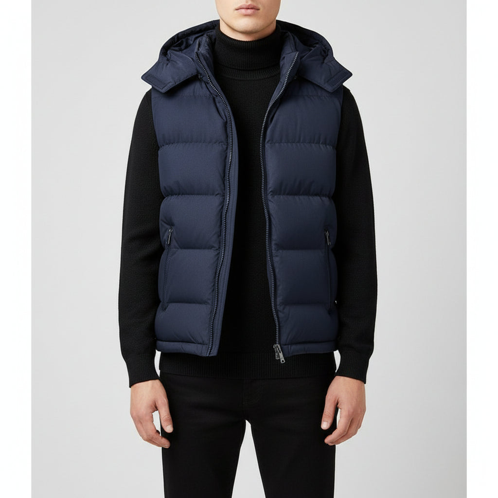 Men's Casual Loose-fitting Hooded Thermal Vest