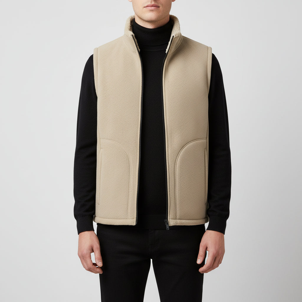 Men's Autumn And Winter Casual Outdoor Plush Vest