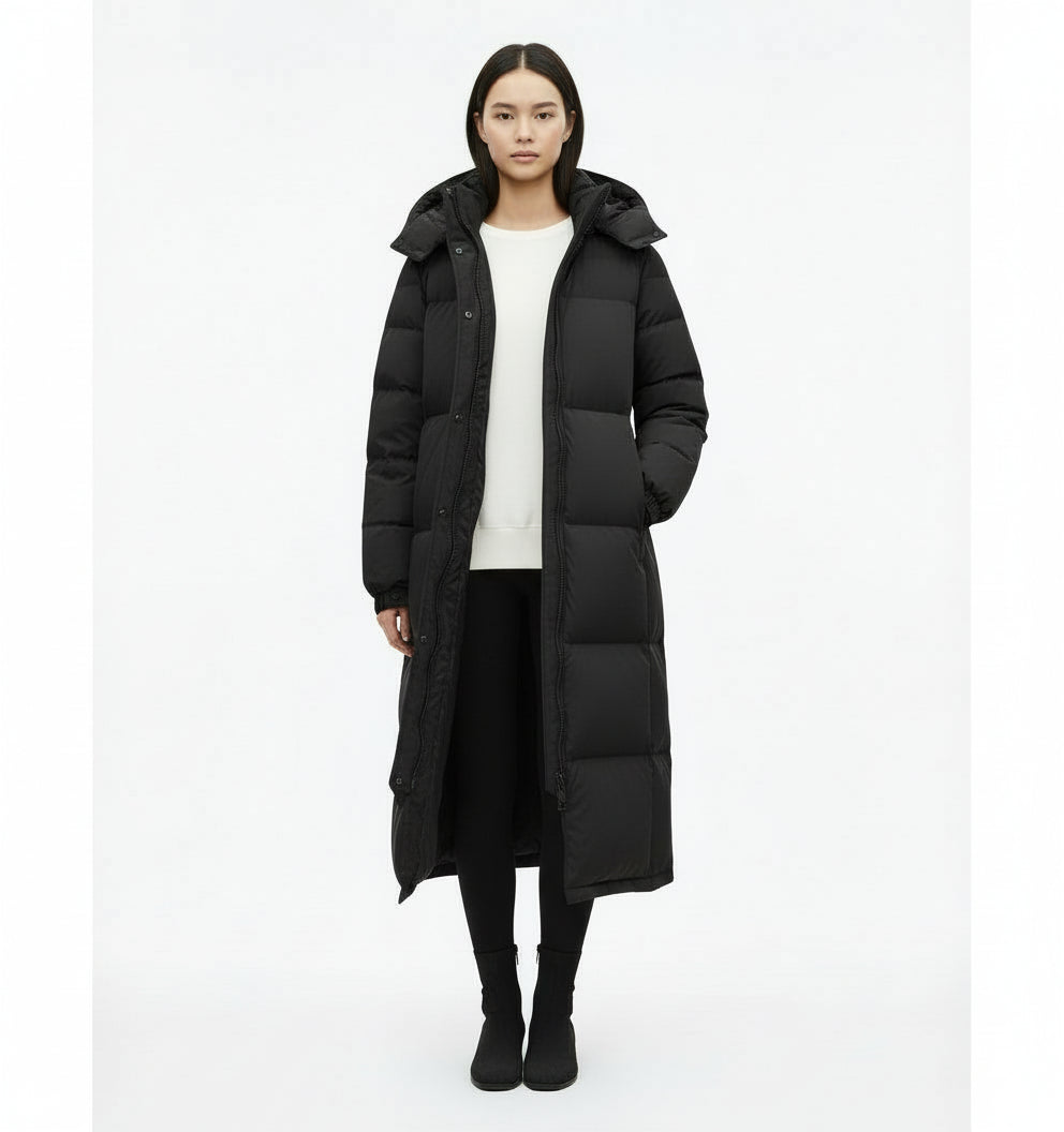 Over-the-knee Padded Down Jacket