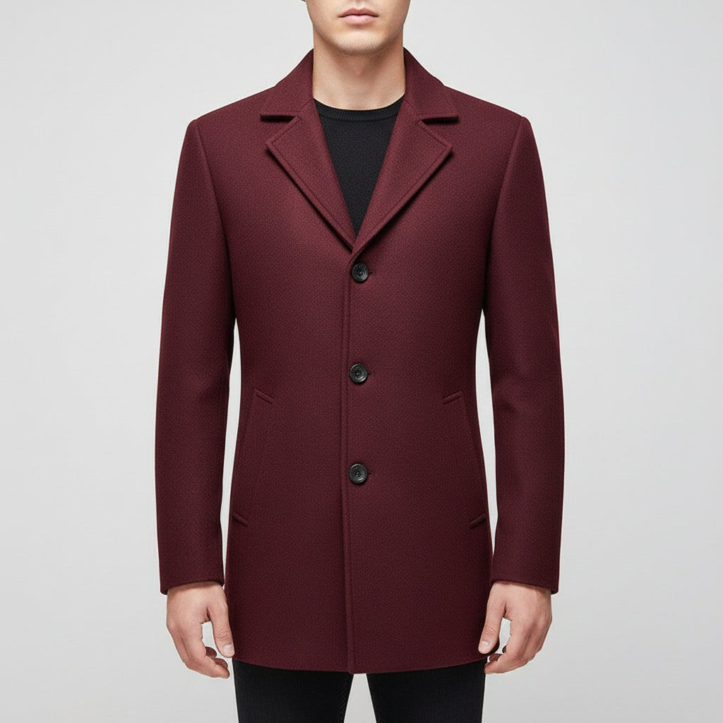 Men's Coat Fashion Cotton Padded Business Non-ironing