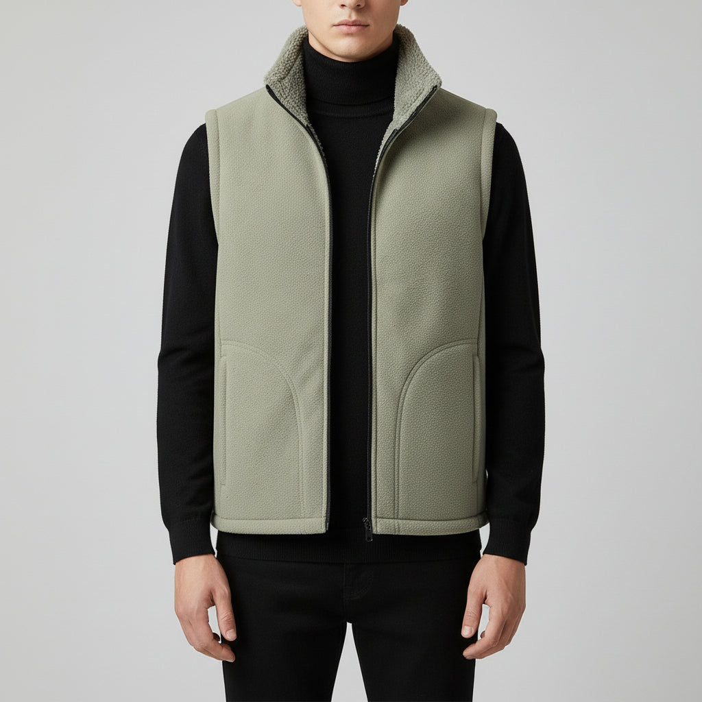 Men's Autumn And Winter Casual Outdoor Plush Vest