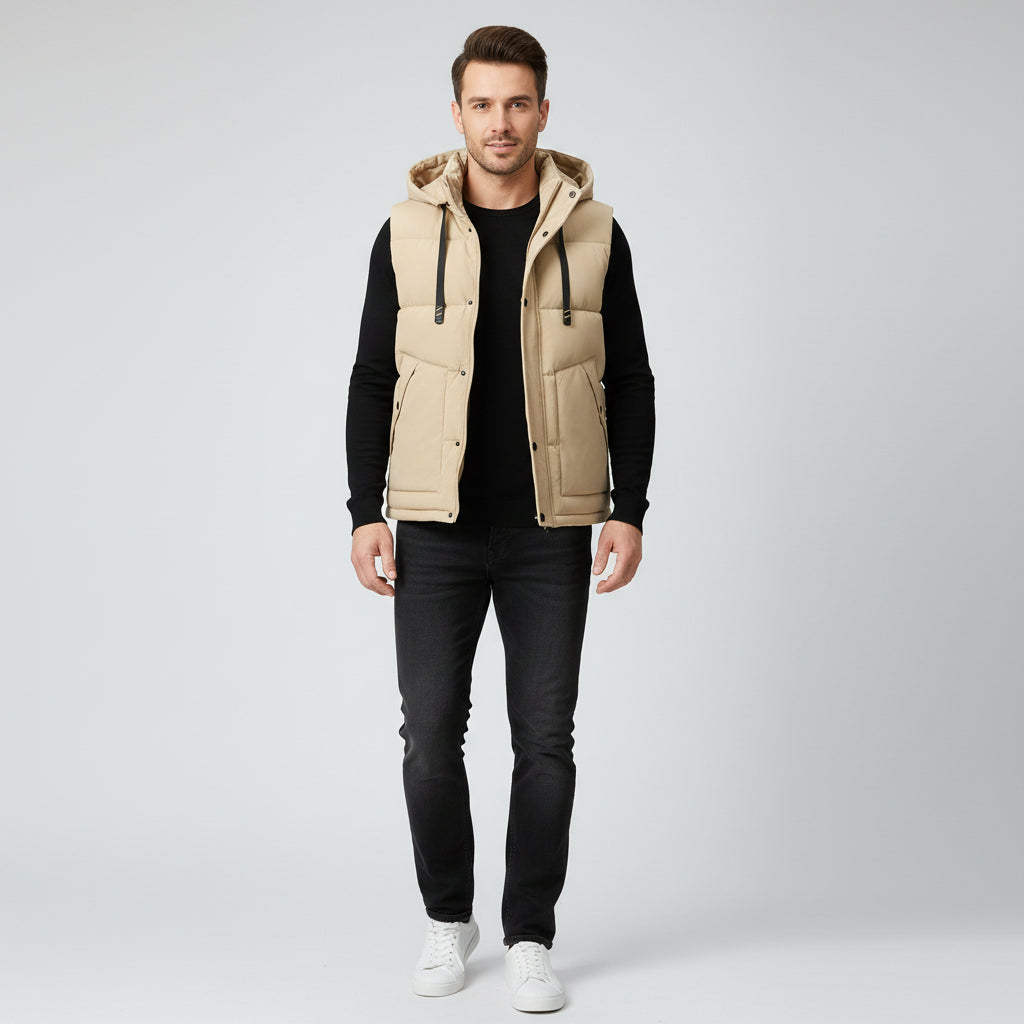 Winter Plus Size Men's Cotton Vest Stylish And Handsome Cold-proof