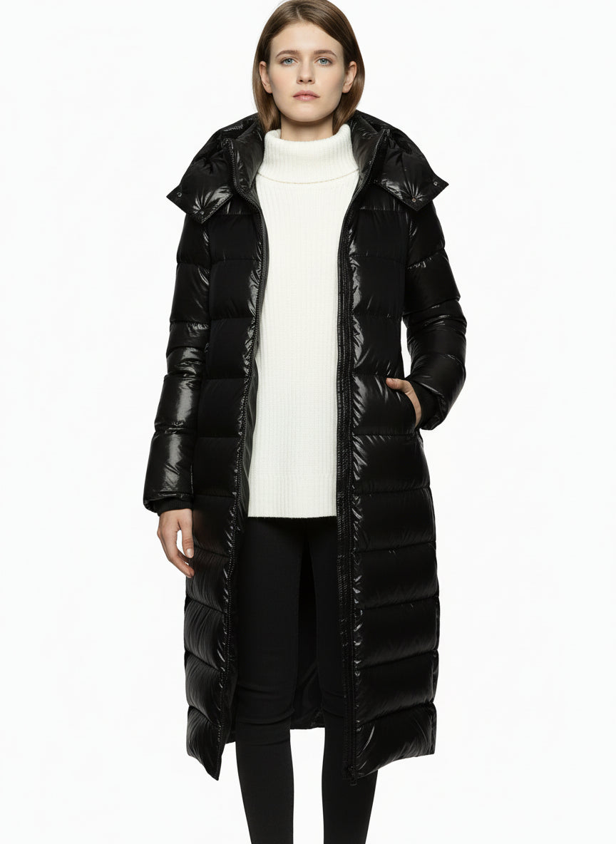 Cocoon-style White Duck Down Insulated Coat