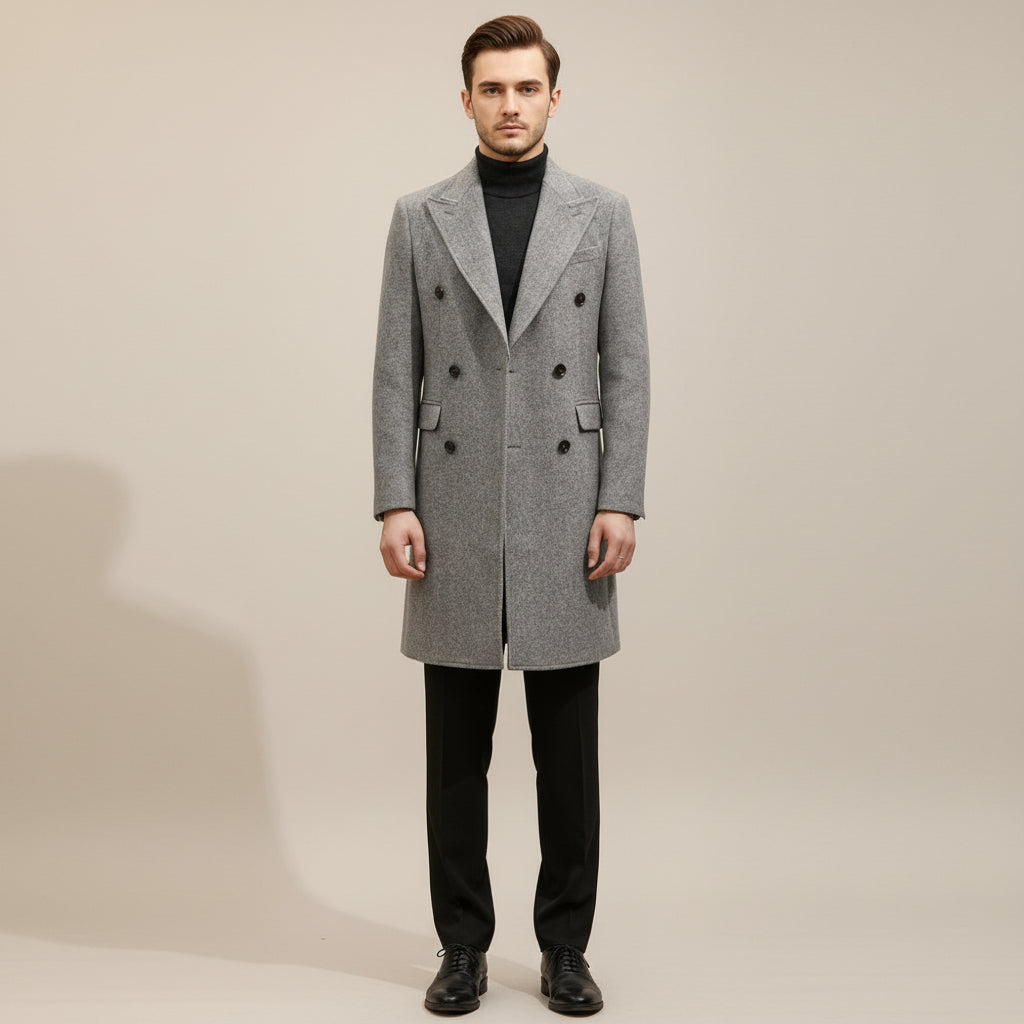 Italian Autumn And Winter Bar MACN Warm Wool Overcoat